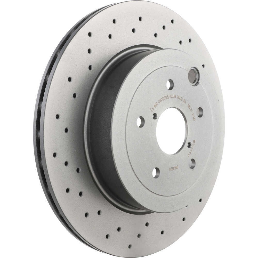 Disc Brake Rotor-Premium UV Coated OE Equivalent Rotor fits 18-20 ...