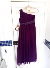 Abito da damigella d'onore Light in the Box viola uva ballo formale paillettes nuovo con etichette taglia 14