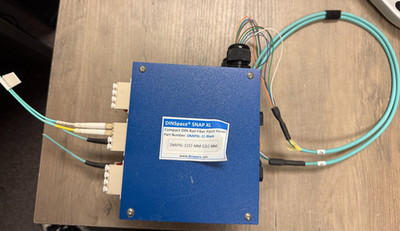 DINSPACE SNAP-12ST-MM-12LC-MM COMPACT DIN-RAIL FIBER PATCH PANEL UNTESTED READ