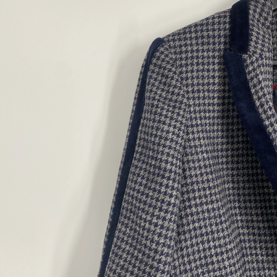 Blazer de lana Boden British Tweed de Mallalieu’s of Delph para mujer talla 6 preppy Foto 3 de 4