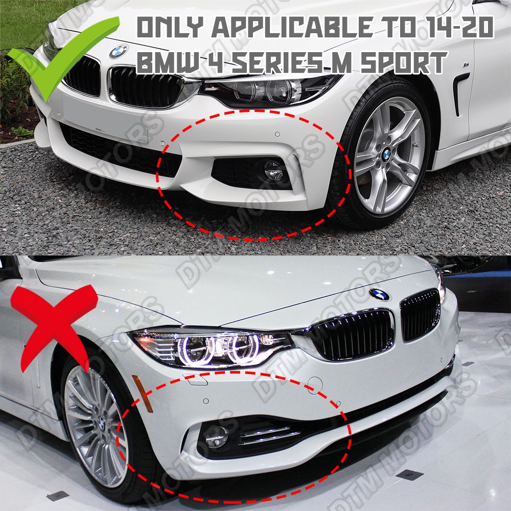 For 2014-2020 BMW F32 F33 F36 4-Series M-Sport Painted White Front