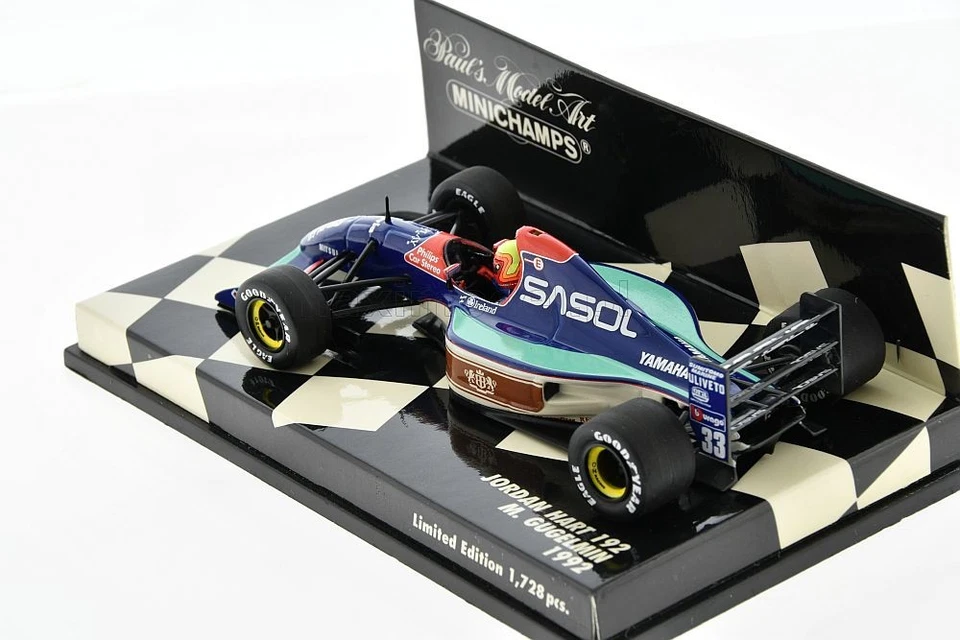 F1 JORDAN 192 #33 M.GUGELMIN 1992 1/43 MINICHAMPS 400920033 - Image 3 of 4