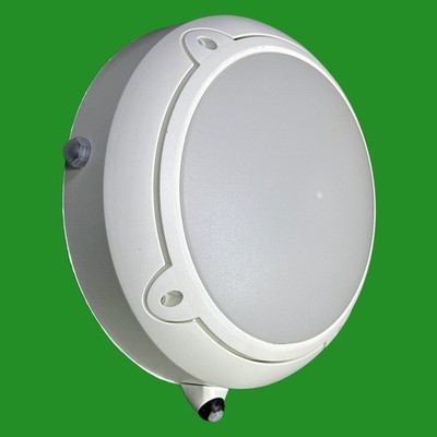 ASD 8,5 W LED weiß Mini Horizont rund PIR Bewegungsmelder Sicherheit Wandleuchte