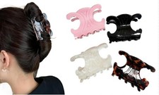 Elegant Butterfly Hair Clip, Pink Decorative 4 Count Pack of 1 , Style-B