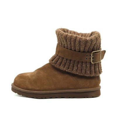 UGG Australia Damen Strick Mini Stiefel Chestnut Knöchelhoch Komfort EU 39