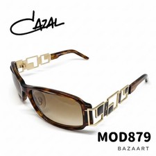 Cazal MOD879 Sunglasses Brown Tortoiseshell Gradient Gold Decor Used