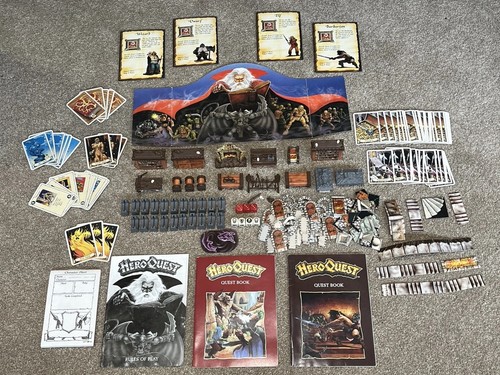 Juegos Hero Quest MB de colección piezas e instrucciones originales... repuestos/reparaciones...