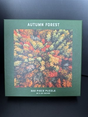 Galison 500 Piece Puzzle  Autumn Forest  Sealed Bag, Open Box