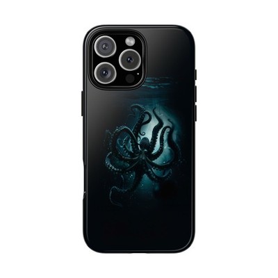 Navy Blue Cephalopod Octopus | Tough Phone Case | iPhone, Galaxy, Pixel