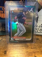 2024 BOWMAN CHROME PROSPECTS MARIO BAEZ BLUE REPTILIAN REFRACTOR /150 #BCP-153