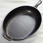 Griswold Vtg Cast Iron No 15 Oval Fish Skillet 1013