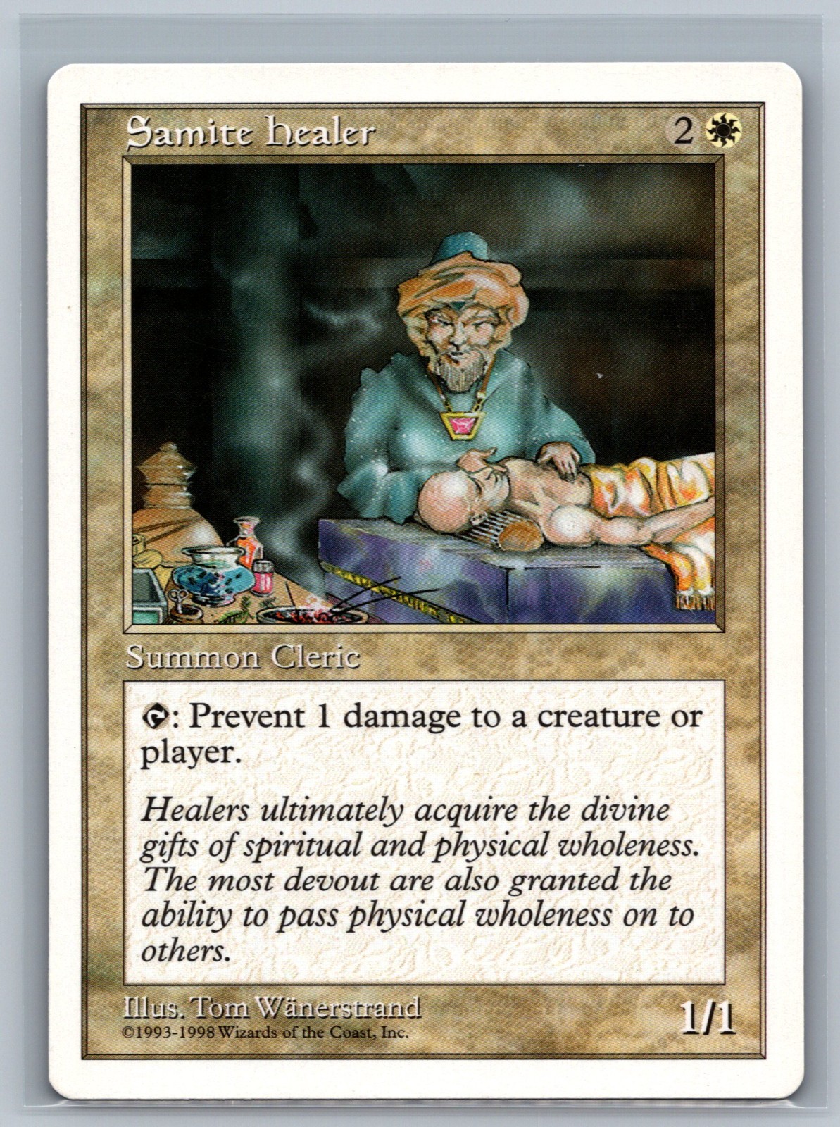 Magic The Gathering Anthologies Samite Healer MTG TCG CCG