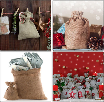 7''x5'' Coin Sacks Bag, 6 Pack Bank Coin Deposit Change Transit Bags Canvas Mon...