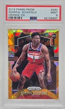 2019 Prizm Orange Ice Refractor ADMIRAL SCHOFIELD RC CARD PSA 9 MINT