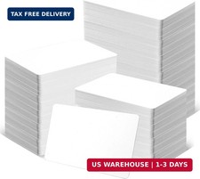 100 Pack - ZSZ Blank PVC Cards Without Scratches, CR80 30 Mil Plastic Cards for
