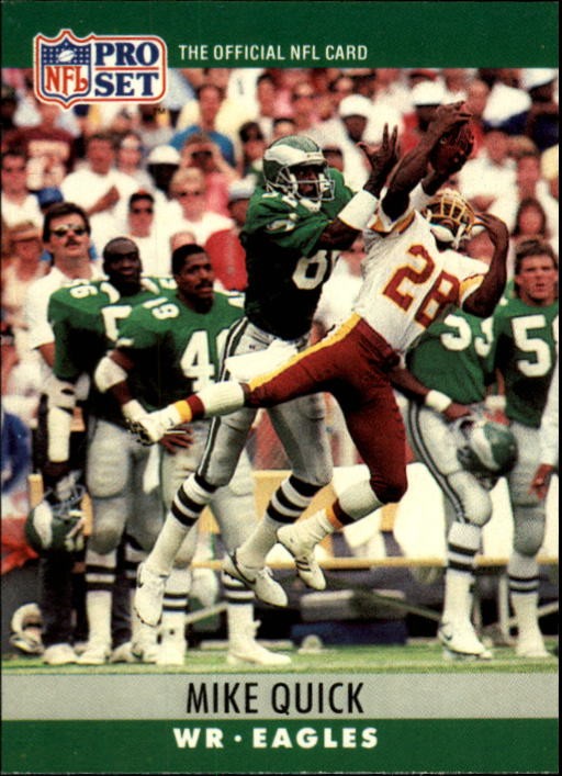 1990 Pro Set #249 Mike Quick (Darrell Green also in photo) - FB