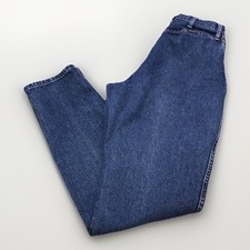 Vtg 80s 90s High Rise Wrangler Mom Jeans Straight Leg Western 13/14x34 Womens