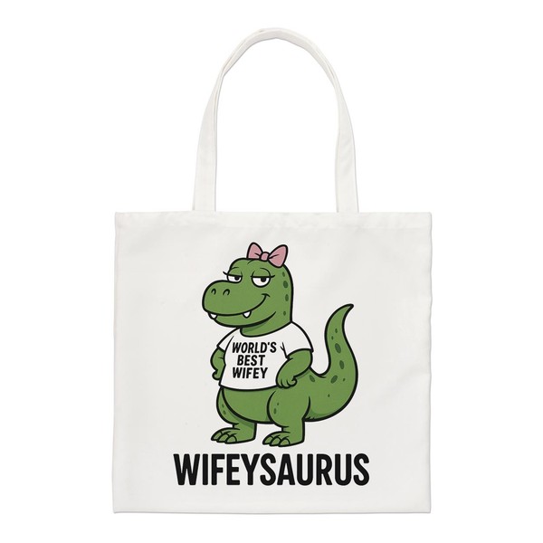 Wifeysaurus Dinosaurier Regular Tragetasche Frau Lustiger Witz Love Frech Dad-image
