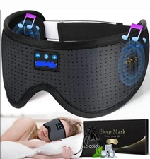 Wireless Sleeping Mask With Bluetooth Headphones