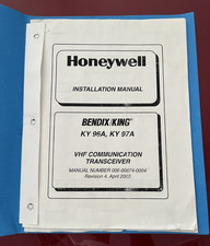 Honeywell Bendix/King KY 96A , KY97A Transponder Installation Manual Copy