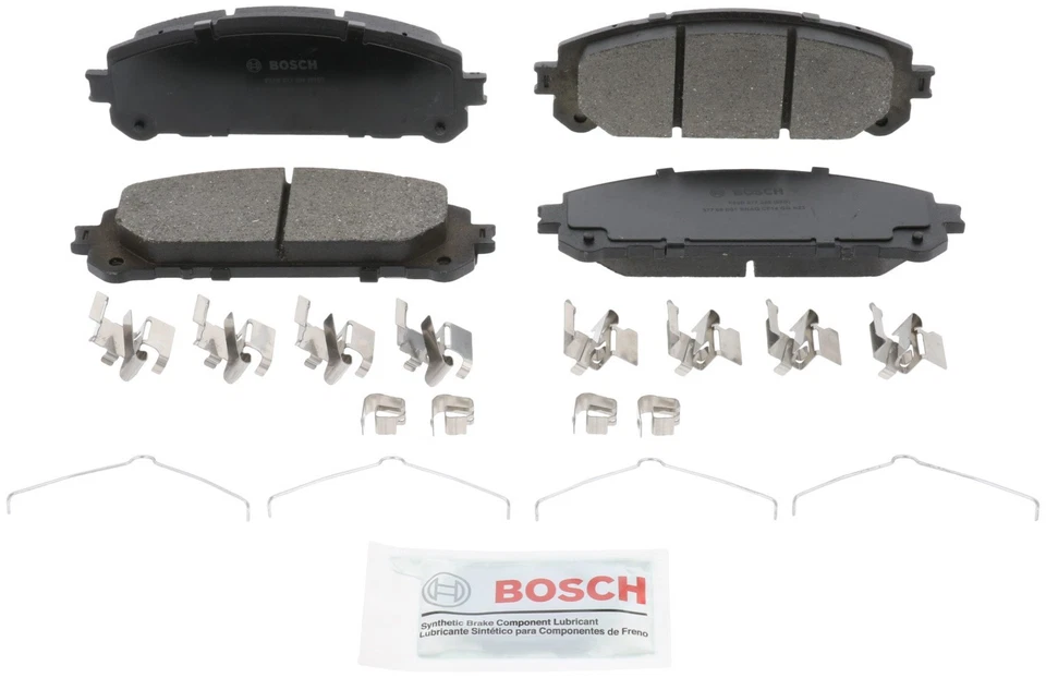 Kit de pastillas de freno y rotor de cerámica Bosch QuietCast para Toyota Highlander 2020-2024 Foto 2 de 4