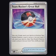 Team Rocket's Great Ball 205/217 Ascended Heroes Pokémon TCG NM