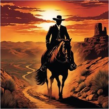 Western Cowboy Diamond Art Kits for Adults, 5D Diamond Painting Kits for Beginne