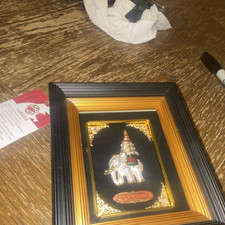Thai Traditional Elephant Art Print Framed Behind Glass — listing 3