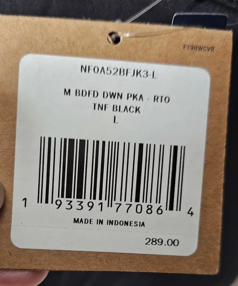 Parka de plumón The North Face McMurdo grande negra con capucha de piel sintética NFOA52BF nueva con etiquetas Foto 4 de 4