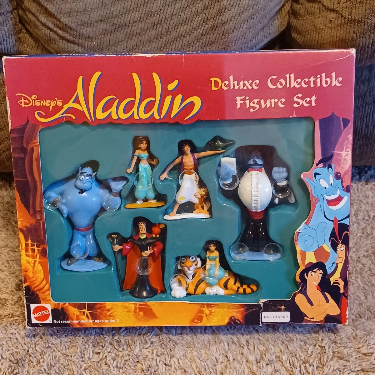 Disney's Aladdin Deluxe Collectible Figure Set Mattel SEALED 5368