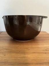 2 Vintage Rosti Denmark Melmac Brown Mepal Melamine Mixing Bowls 1.5L  4L