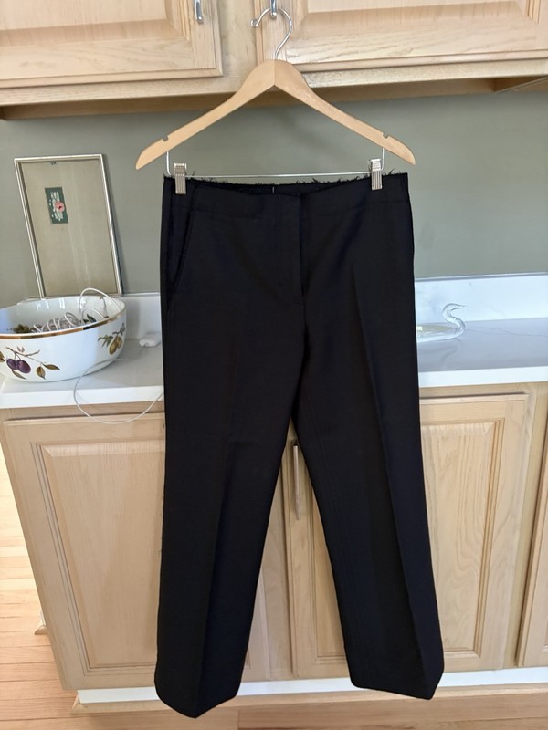 Helmut Lang Women's Trousers UK 6 Black Wool Beautifully Made.