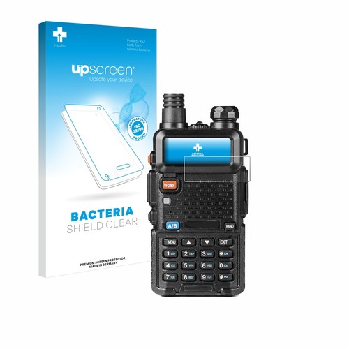 upscreen Schutzfolie für Baofeng GT-5R Anti-Bakteriell Displayfolie Klar