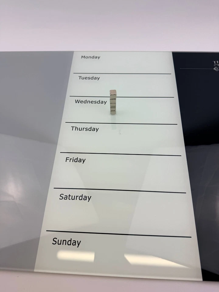 Magnetisches Glas Memoboard Wochenplaner 60x40 cm mit Zubehör - Bild 3 von 4