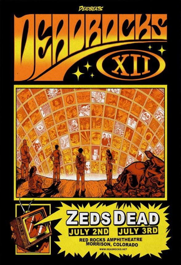 Buy Zeds Dead Jul 2-3 2026 Red Rocks In Morrison CO Poster