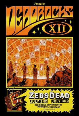 Buy Zeds Dead Jul 2-3 2026 Red Rocks In Morrison CO Poster