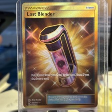 Lost Blender - Sun & Moon Lost Thunder 233/214 - Gold Secret Rare Pokemon Card on eBay