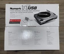 Numark TT USB Silver Turntable With USB Audio Interface- Brand New/Open Box