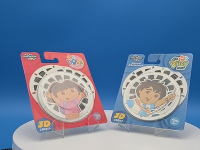 Dora The Explorer And Go Diego Go View-Master 3D Reels Set Of 3 New Sealed