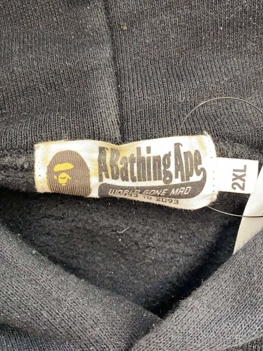 A BATHING APE (BAPE) Felpa con cappuccio A BATHING APE nera XXL usata