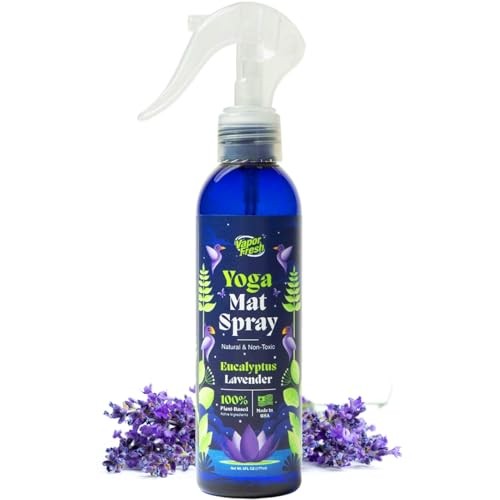 Eucalyptus Lavender Yoga Mat Cleaner Spray with Plant-Based Formula, 6oz