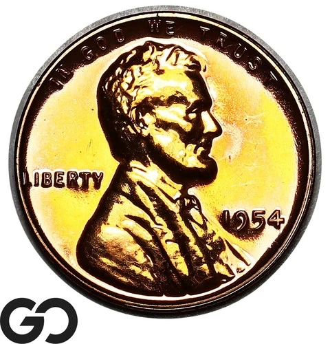 1954 Lincoln Cent Wheat Penny Red PROOF, Gorgeous Superb Gem PR++ RD