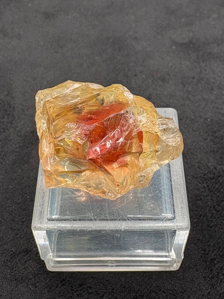 Piedra solar Oregon, gema áspera de alta calidad, piedra preciosa roja sin cortar, 35ct 7g 20x27x17 mm Foto 2 de 4
