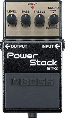 BOSS Power Stack ST-2 Kompakter Effektpedal Schwarz Analog Batterie 9V 30A USB