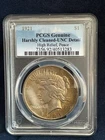 1921 Peace Dollar $1 High Relief PCGS Genuine Cleaned UNC Detail No Reserve