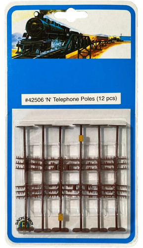 Postes telefónicos escala N Bachmann #42506 modelo tren diorama diseño paisaje 12 un. | Zustand: New