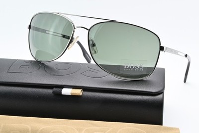 Hugo Boss Sunglasses Boss0004/S SHXD5 61-15 135 Titanium Aviator Gloss Case