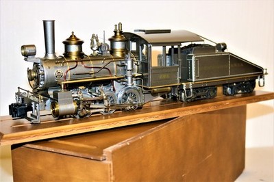 INCREDIBLE G scale Brass DELTON PENNSYLVANIA STAMPED STEEL GRAY 0-6-0 Ser #99