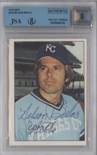 JSA Certified 1976 SSPC Nelson Briles #159 Encased by BGS Auto 0q3