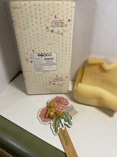 Cherished Teddies Lapel Pin Brooch Jewelry Set Zinnia Flower Dahlia